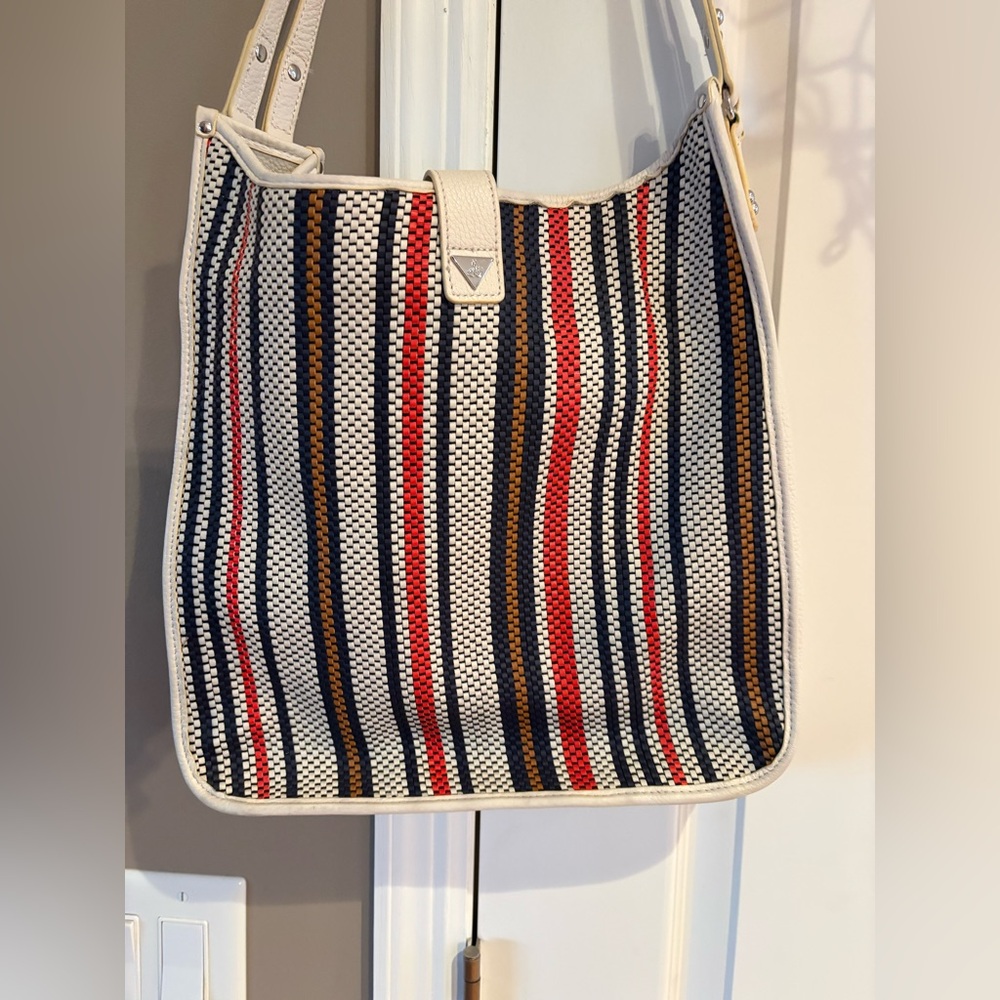 Sam Edelman Meryl Hobo Bag in the Modern Ivory Multi colorway